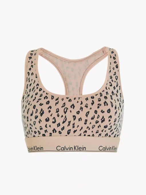Calvin Klein Unlined Bralette Savannah Cheetah