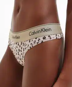 Calvin Klein Modern Cotton Thong Savannah Cheetah
