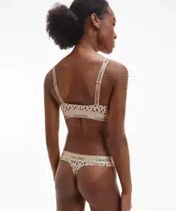 Calvin Klein Modern Cotton Thong Savannah Cheetah