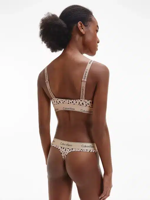 Calvin Klein Modern Cotton Thong Savannah Cheetah
