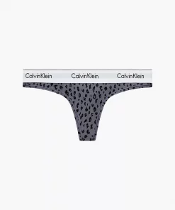 Calvin Klein Modern Cotton Thong Savannah Cheetah