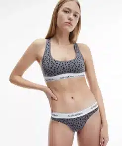 Calvin Klein Modern Cotton Thong Savannah Cheetah
