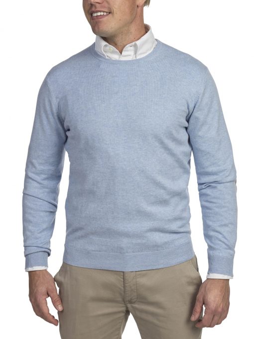 Hansen & Jacob Cotton Cashmere Crewneck Light Blue