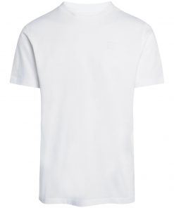 Knowledge Cotton Apparel Alder Badge Tee White