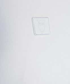 Knowledge Cotton Apparel Alder Badge Tee White