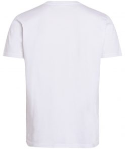 Knowledge Cotton Apparel Alder Brused Owl Tee White