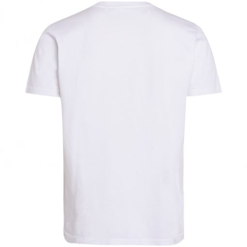 Knowledge Cotton Apparel Alder Brused Owl Tee White