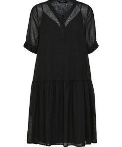 Selected Femme Abigail Short Dress Black