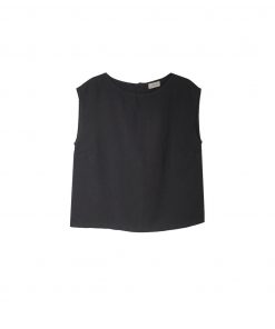 Balmuir Lucy Linen Top Black