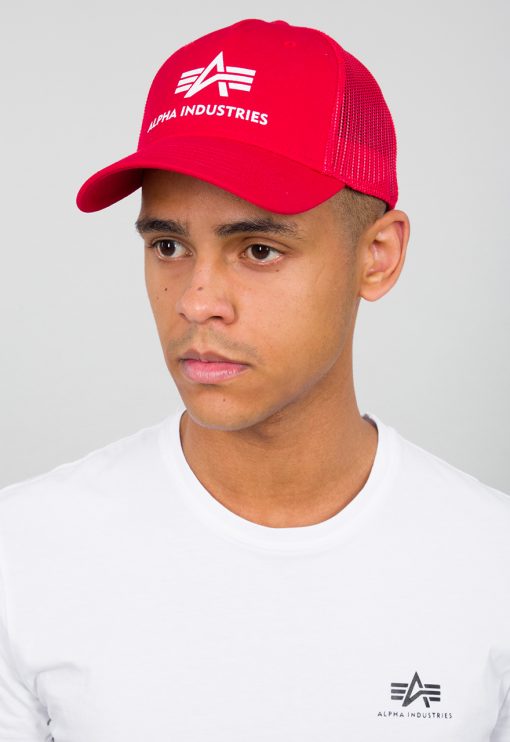Alpha Industries Basic Trucker Cap Speed Red