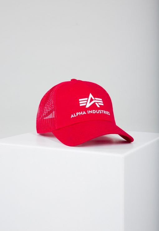 Alpha Industries Basic Trucker Cap Speed Red