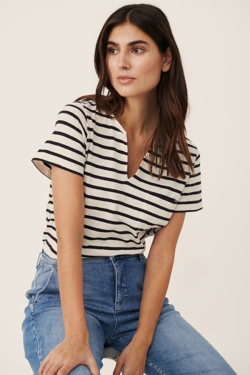 Part Two Gesina T-shirt Stripe/Black