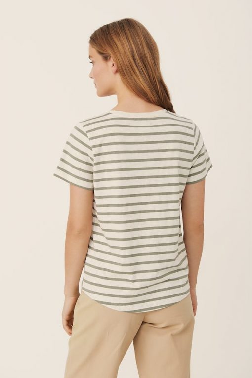 Part Two Gesina T-shirt Stripe/Vetiver