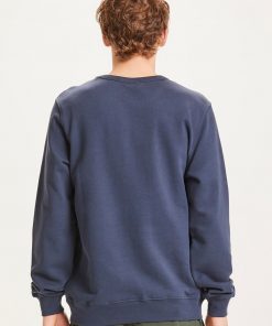 Knowledge Basic Owl Print Sweat Dark Navy