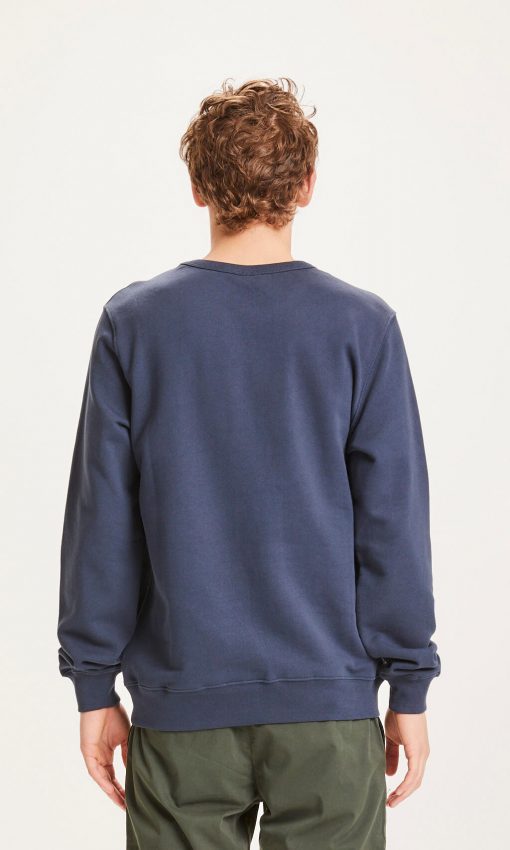 Knowledge Basic Owl Print Sweat Dark Navy