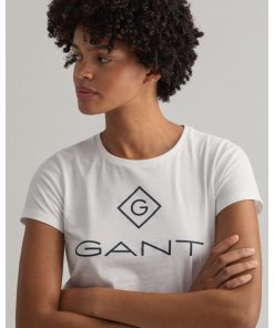Gant Woman Lock Up T-shirt White