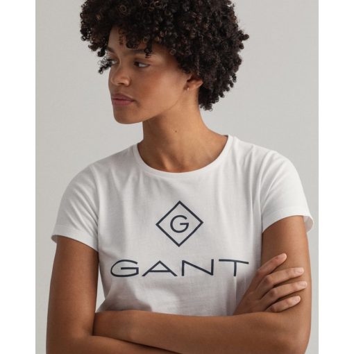 Gant Woman Lock Up T-shirt White