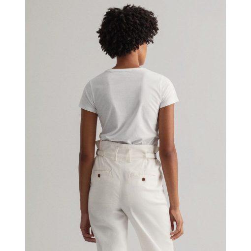 Gant Woman Lock Up T-shirt White