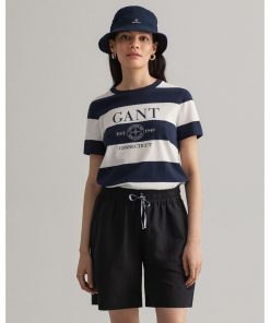 Gant Woman Nautical T-shirt Evening Blue