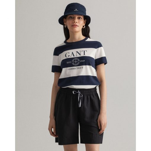 Gant Woman Nautical T-shirt Evening Blue