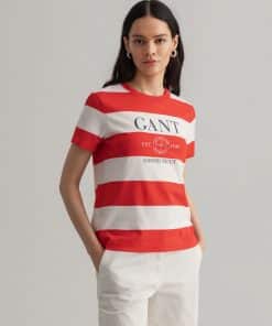 Gant Woman Nautical T-shirt Lava Red