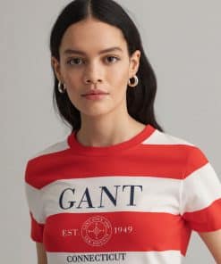Gant Woman Nautical T-shirt Lava Red