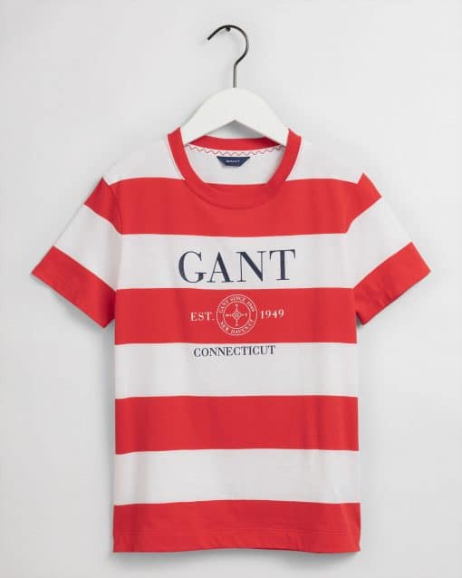 Gant Woman Nautical T-shirt Lava Red