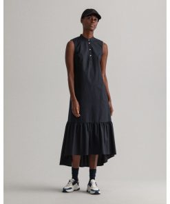 Gant Woman Polin Midi Dress Black