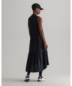 Gant Woman Polin Midi Dress Black