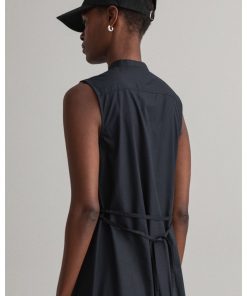 Gant Woman Polin Midi Dress Black
