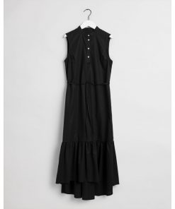 Gant Woman Polin Midi Dress Black
