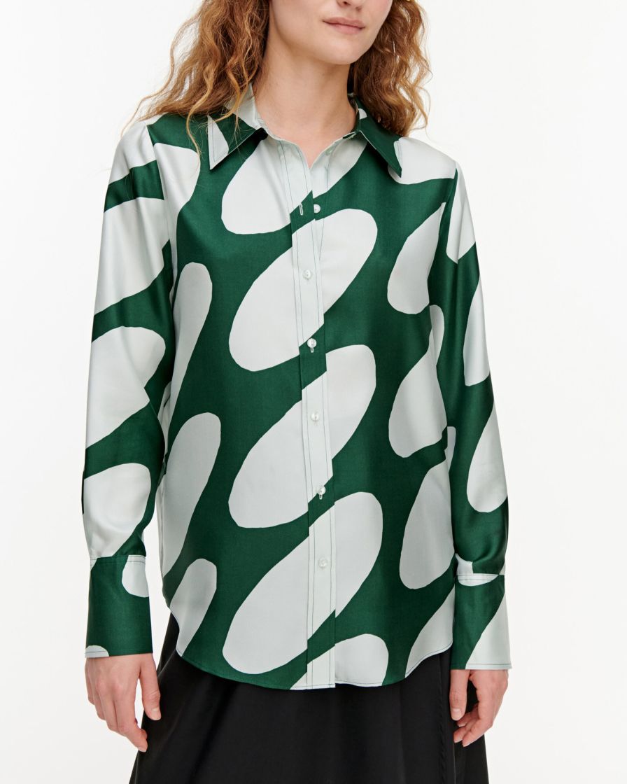 Buy Marimekko Toiveikas Linssi Shirt Green - Scandinavian