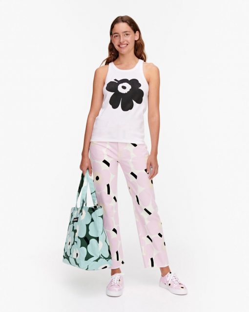 Marimekko Kedol Unikko Placement Top Offwhite