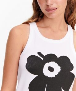 Marimekko Kedol Unikko Placement Top Offwhite