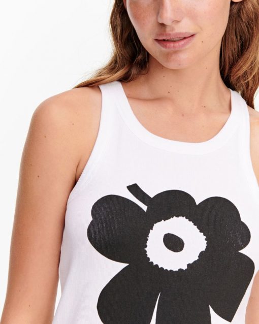 Marimekko Kedol Unikko Placement Top Offwhite