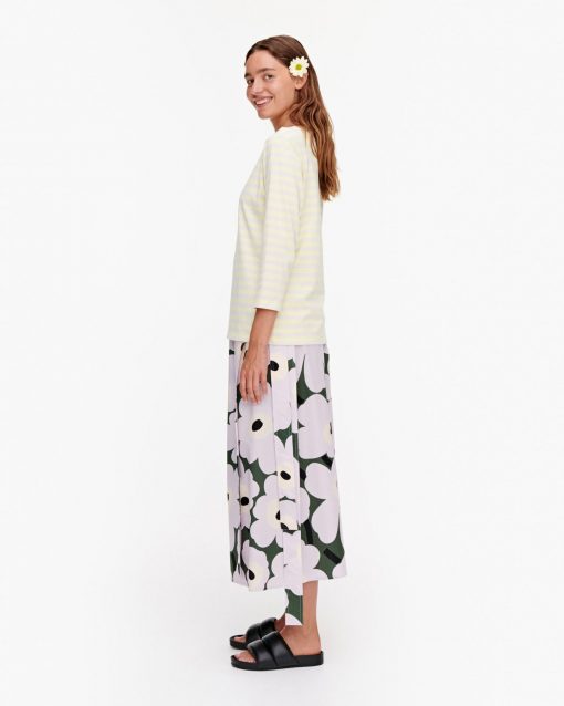 Marimekko Ilma Tasaraita T-shirt Yellow