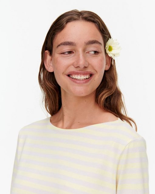 Marimekko Ilma Tasaraita T-shirt Yellow