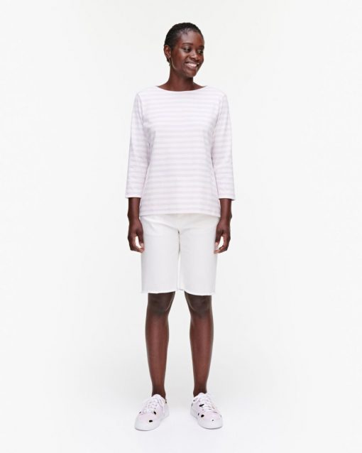 Marimekko Ilma Tasaraita T-shirt Lavender