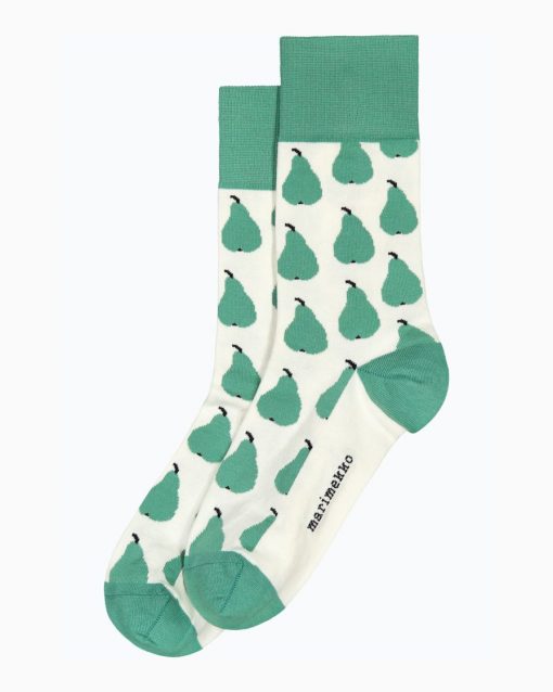 Marimekko Salla Päärynä Socks Natural White