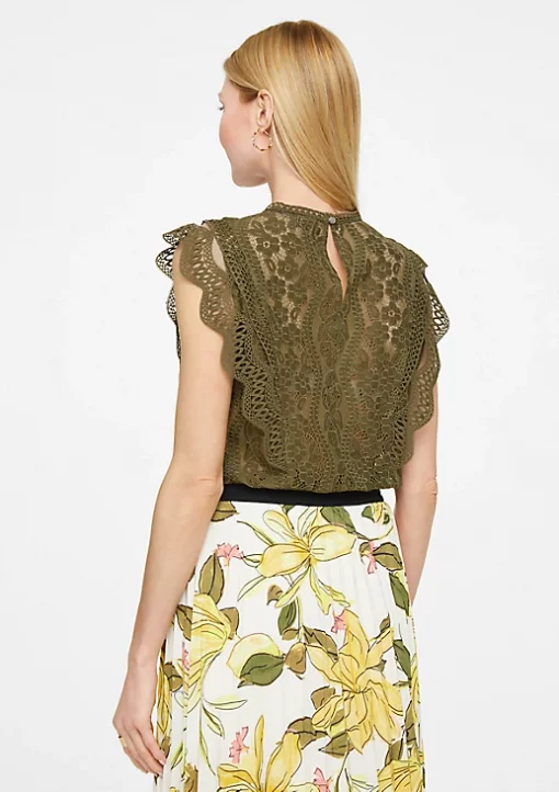 Comma, Lace Top Khaki