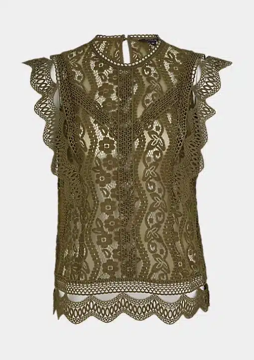 Comma, Lace Top Khaki