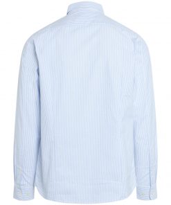 Knowledge Cotton Apparel Elder Striped Owl Shirt Blue