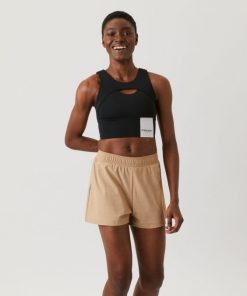 Björn Borg Overlap Crop Top Black Beauty