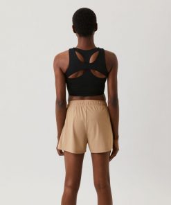 Björn Borg Overlap Crop Top Black Beauty