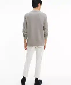 Calvin klein Long Sleeve Waffle T-shirt Elephant Skin