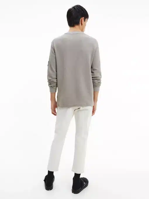 Calvin klein Long Sleeve Waffle T-shirt Elephant Skin