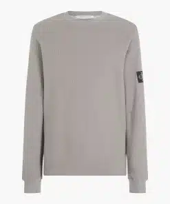 Calvin klein Long Sleeve Waffle T-shirt Elephant Skin