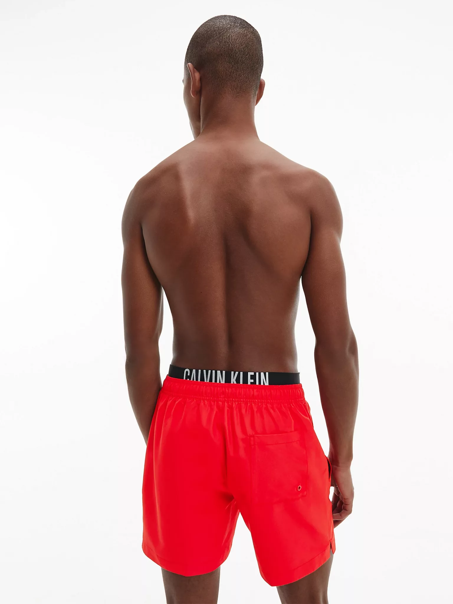 Calvin klein swim shorts red on sale