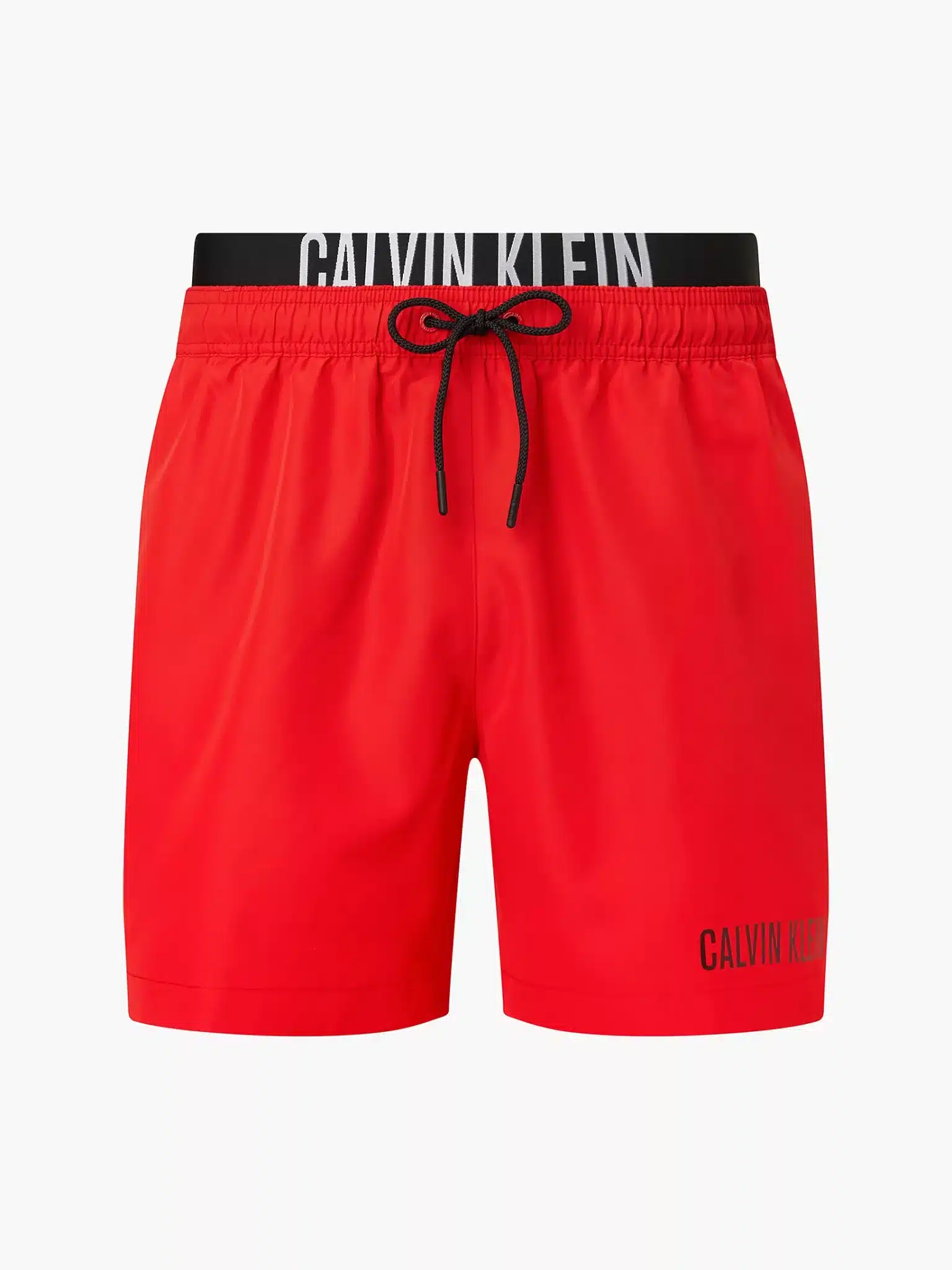 Buy Calvin Klein Double Waist Swim Shorts Fierce Red Scandinavian Fashion Store