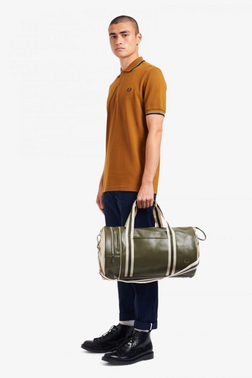 Fred Perry Classic Barrel Bag Irish Leaf